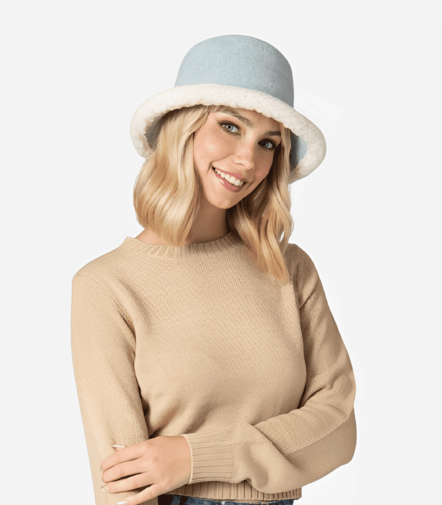 Perfect Wool Blend Winter Bucket Hat for Women