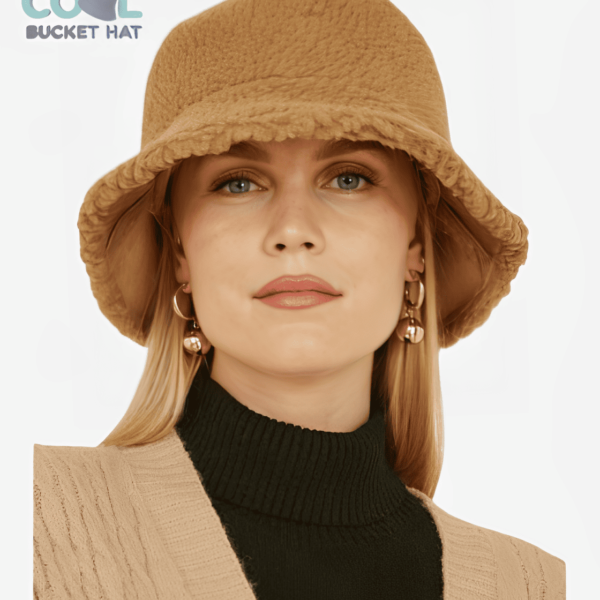 Reversible Winter Bucket Hat Women 2 Styles in 1