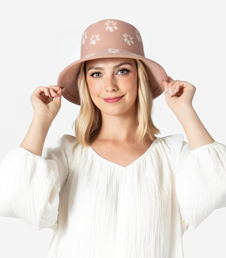 Casual Wool Bucket Hat for Womens